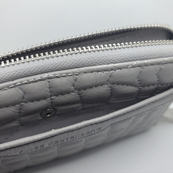 Aimee Kestenberg Light Grey Leather Wallet - Picture 5 of 6